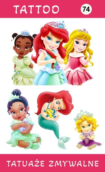 Tatuaże zmywalne Księżniczka zdjęcie 1