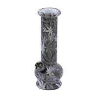 bongo szklane grey leaf 15 cm