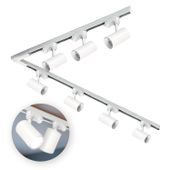 Zestaw szynowy 3 fazowy szyna 1m+2m, L prawy, 7x Lampa, 2x zaślepka BIAŁY