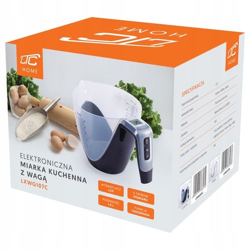 PRECYZYJNA WAGA Z MISKĄ DZBANKIEM ELEKTRONICZNA KUCHENNA ODCZEPIANA MISA na Arena.pl