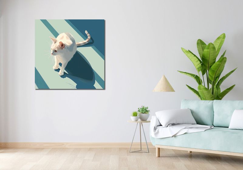 Obraz 90x90cm Kocia Persona zdjęcie 2