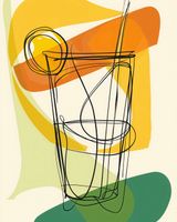 Plakat 40x50cm Koktajl Artystyczny