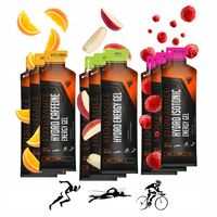 MIX ŻEL ENERGETYCZNY NAWADNIAJĄCY HYDRO IZOTONIK Żele Trec Endurance 9szt