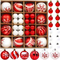 BOMBKI CHOINKOWE NA CHOINKĘ ZESTAW XXL 44 szt.