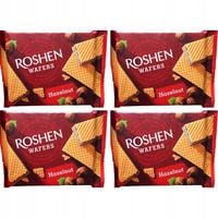 Roshen Wafers Wafle z nadzieniem orzechowym 72 g x 4 sztuk