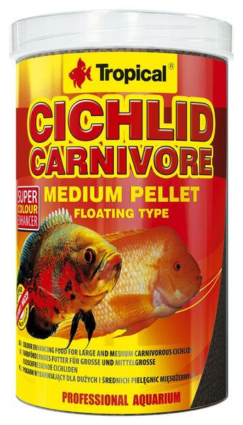 TROPICAL CICHLID CARNIVORE MEDIUM PELLET 500ML/180G zdjęcie 1