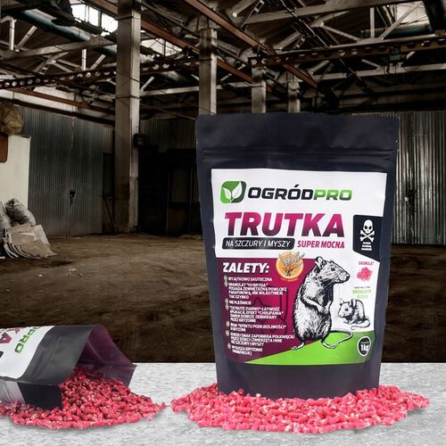 TRUTKA MEGA MOCNA GRANULAT Na Szczury Myszy Gryzonie Deratyzacja 1 KG na Arena.pl