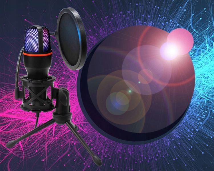 MIKROFON DO KOMPUTERA PC POJEMNOŚCIOWY USB LED RGB zdjęcie 5