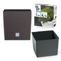 Doniczka samonawadniająca RATO DRTS400LS | Umbra, Wymiary 40x40x40.8 cm, Prosperplast