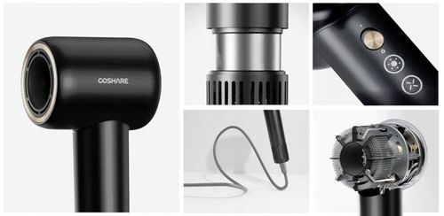 Suszarka do włosów COSHARE SuperFlow1 Pro Czarny na Arena.pl