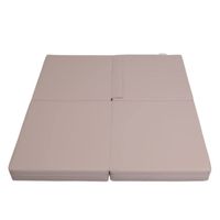 materac gimnastyczny Satellite PU 100x100x10 cm - czteroczęściowy beżowy