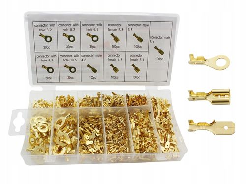 ZESTAW KONEKTORÓW KABLOWYCH SAMOCHODOWYCH 750 MĘSKIE ŻEŃSKIE OKRĄGŁE na Arena.pl