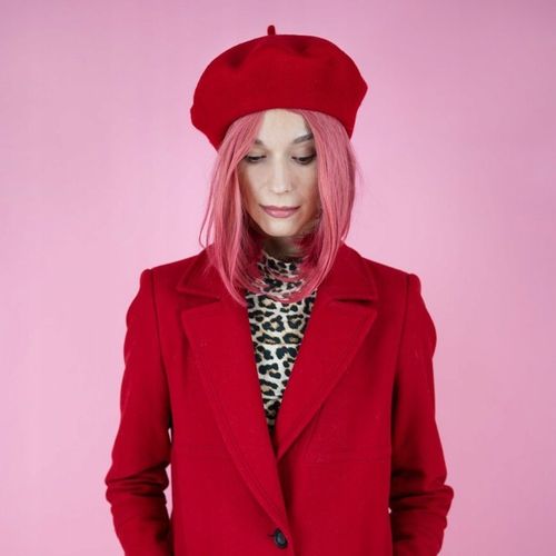 Beret damski wełniany Classic -klasyczny francuski antenka Czarny na Arena.pl