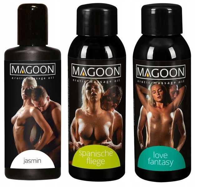 3x 50ml Olejek Do Masażu Erotycznego Magoon Jaśmin Hiszpańska Mucha Love zdjęcie 1