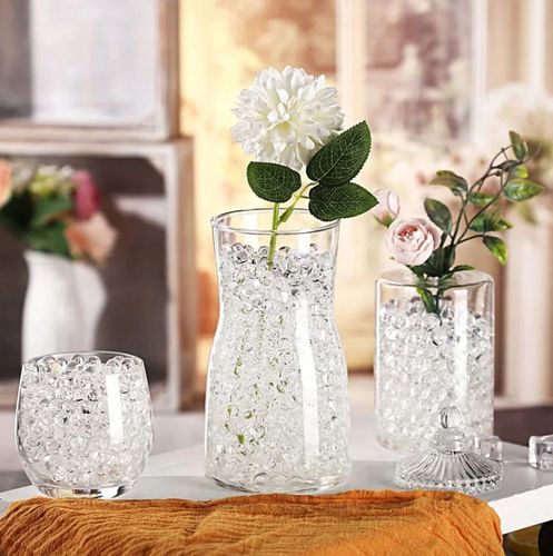 Kulki żelowe do kwiatów HYDROŻELOWE ziema hydrożel - bezbarwne 50000 sztuk na Arena.pl