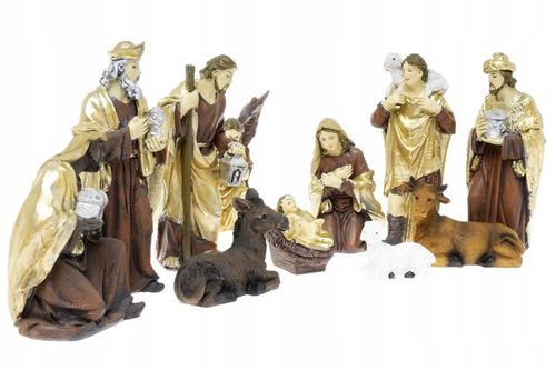 Elegancki Zestaw Figur do Szopki Bożonarodzeniowej Idealny Prezent 11el.10c na Arena.pl
