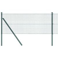 Ogrodzenie z słupkami Zielony 0.4 x 10 m Stal