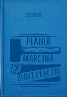 KALENDARZ A5 2026 dzienny książkowy z grawerem PLANER ZŁOTEJ RĄCZKI + IMIĘ