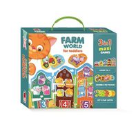 gra edukacyjna dla maluchów farma 3 w1 rk1310-01
