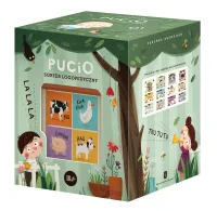 Drewniana zabawka edukacyjna dla młodszych dzieci Pucio Sorter logopedyczny