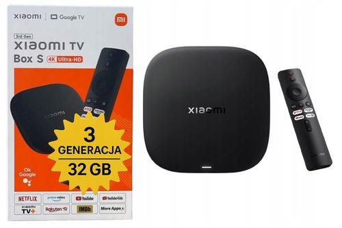 Odtwarzacz multimedialny Xiaomi TV Box S 4K 32GB WIFI - 3 generacja na Arena.pl