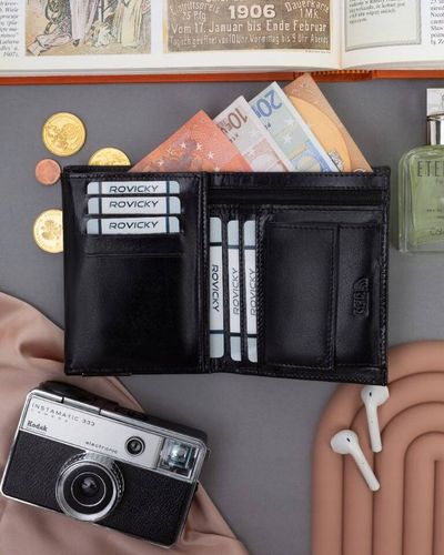 duży, skórzany portfel męski w orientacji pionowej - ronaldo na Arena.pl