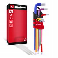 Zestaw kluczy imbusowych EINHELL 49370558 (9 elementów)