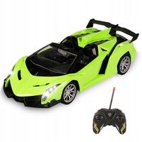 SAMOCHÓD RC ZDALNIE STEROWANY LAMBO AUTO 1:18 AKUMULATOR + ŁADOWARKA