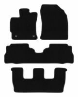 Dywaniki welurowe BASIC do Toyota Prius III Plus 7-os. czarne