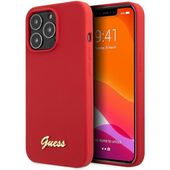 Guess GUHCP13XLSLMGRE iPhone 13 Pro Max 6.7" czerwony/burgundy hard case