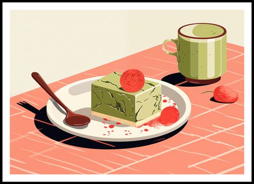 Plakat 100x70cm Deser Matcha na Arena.pl