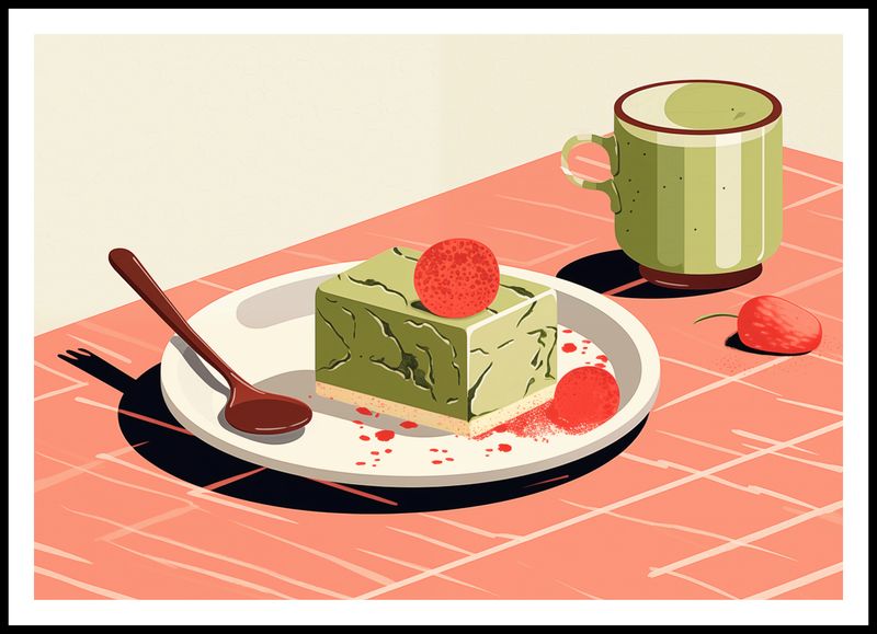 Plakat 100x70cm Deser Matcha zdjęcie 3
