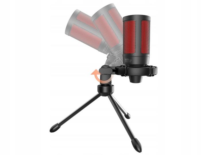 Mikrofon Pojemnościowy Gamingowy Studyjny USB statyw SAVIO SONAR PRO 01 zdjęcie 12