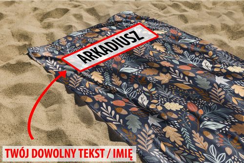 RĘCZNIK Jesień z twoim dowolnym tekstem 100x50cm 026C na Arena.pl