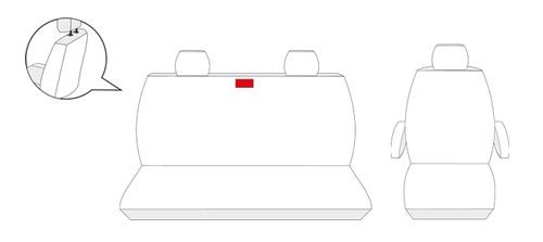 VW T6 2+1 3 os od 2015 Pokrowce fotele szyte na miarę na Arena.pl