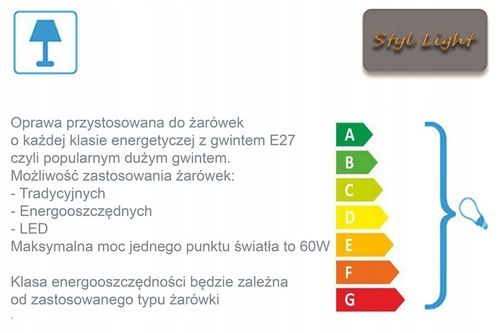 Lampa wisząca sufitowa zwis żyrandol plafon oprawa na Arena.pl