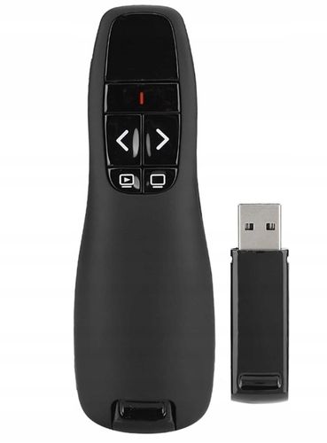 WSKAŹNIK PREZENTER LASEROWY PILOT BEZPRZEWODOWY DO PREZENTACJI LASER USB na Arena.pl