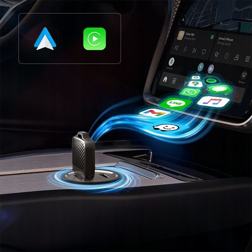 Super Adapter Android Auto Bezprzewodowy Wifi 6 Bluetooth 5.4 USB c na Arena.pl