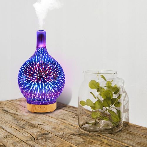 NAWILŻACZ POWIETRZA DYFUZOR ZAPACHOWY AROMATERAPIA JONIZATOR NOCNA na Arena.pl