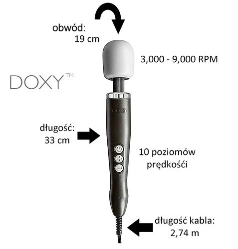 wibrator różdżka original massager pink doxy na Arena.pl