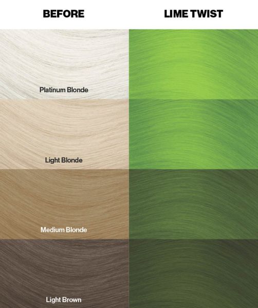 CRAZY COLOR Krem do koloryzacji włosów No. 68 - Lime Twist - 100ml zdjęcie 2