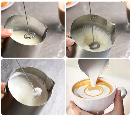 RĘCZNY SPIENIACZ MIKSER DO MLEKA KAWY ELEKTRYCZNY MINI BLENDER 11000 na Arena.pl