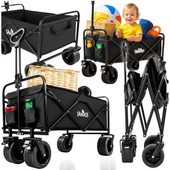 WÓZEK TURYSTYCZNY PLAŻOWY TRANSPORTOWY PRZYCZEPKA 100KG WAKACJE SKŁADANY