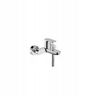 Bateria wannowo-prysznicowa Hansgrohe srebrna jednouchwytowa Rebris S