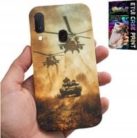 ETUI DO SAMSUNG GALAXY A20E - HELIKOPTER WOJSKOWY CZOŁG MILITARIA CASE