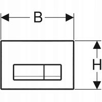 Geberit Delta50 przycisk 115.119.14.1