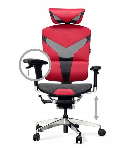 Fotel ergonomiczny Diablo Chairs V-Dynamic Red na Arena.pl