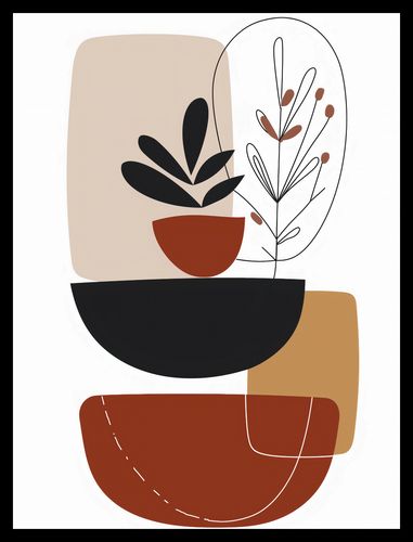 Plakat 30x40cm Botaniczna Abstrakcja na Arena.pl