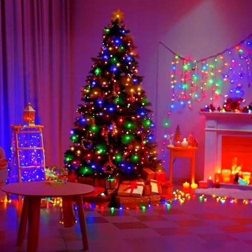 LAMPKI CHOINKOWE 100 LED WIFI SMART TUYA 10M MULTI KOLOR PILOT APLIKACJA na Arena.pl