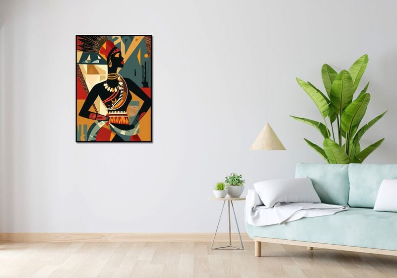 Plakat 64x90cm Afrykańska Mozaika zdjęcie 4